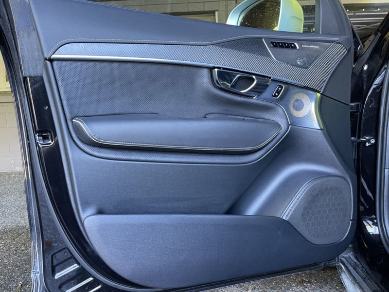 Door panel after professional restoration